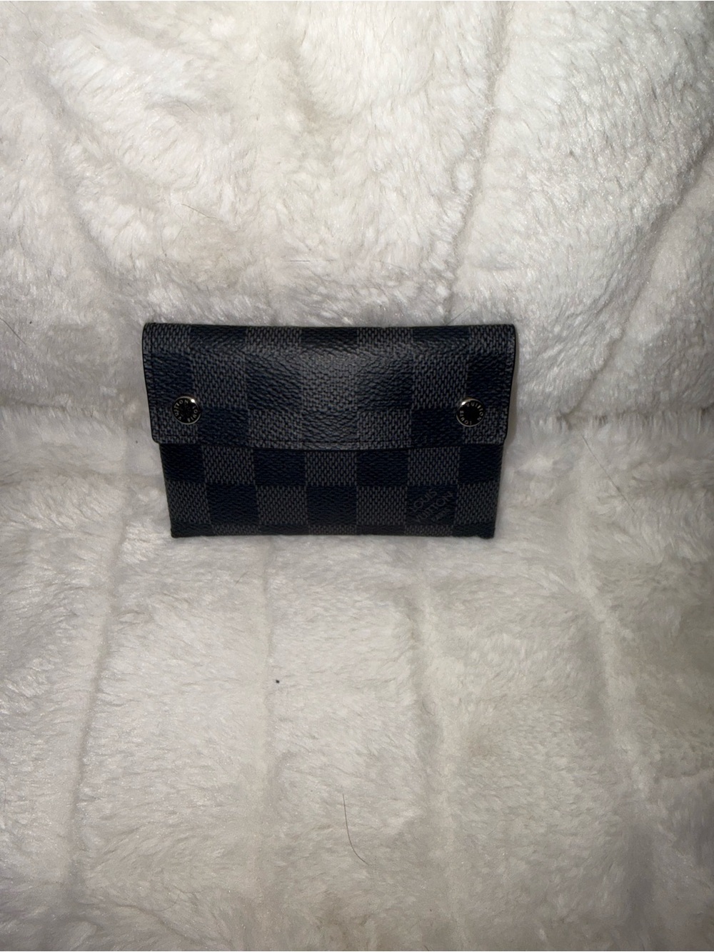 Louis Vuitton Graphite print Black and gray small pouch - Picture 2 of 8